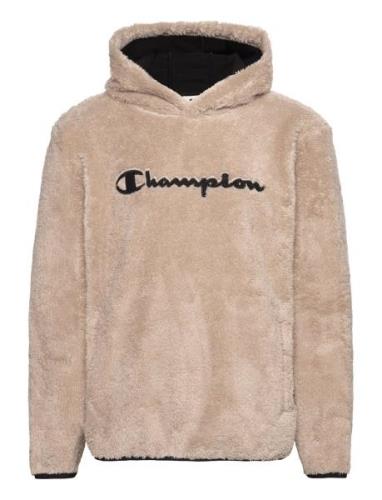 Hooded Top Tops Sweatshirts & Hoodies Hoodies Beige Champion