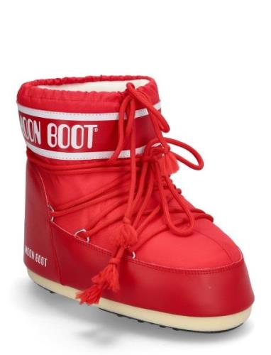 Moon Boot Icon Low Nylon Shoes Wintershoes Red Moon Boot