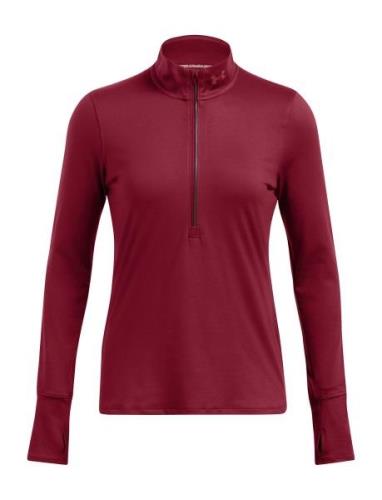 Ua Launch Pro Half Zip Sport Sweatshirts & Hoodies Sweatshirts Burgund...