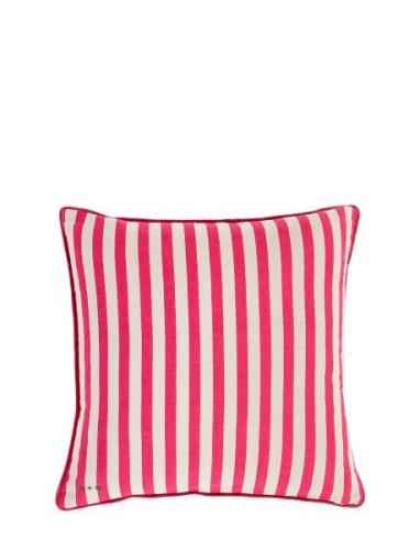 Magenta Striped Cushion Home Textiles Cushions & Blankets Cushions Pin...