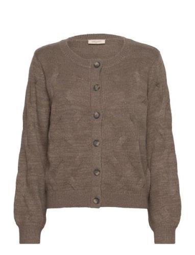 Fqjazz-Cardigan Tops Knitwear Cardigans Brown FREE/QUENT