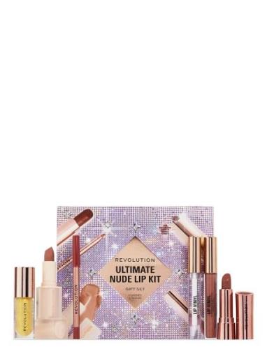 Revolution Ultimate Nude Lip Kit Makeupsæt Makeup Nude Makeup Revoluti...