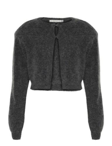 Debbiegz Short Cardigan Tops Knitwear Cardigans Grey Gestuz