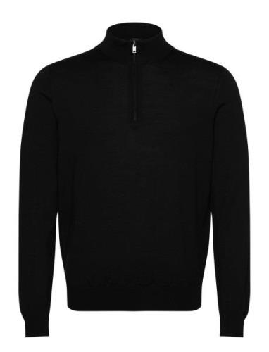 100% Merino Wool Sweater With Zip-Neck Tops Knitwear Half Zip Jumpers ...