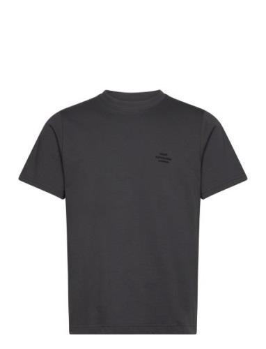 Cotton Jersey Frode Emb Logo Tee Tops T-Kortærmet Skjorte Grey Mads Nø...