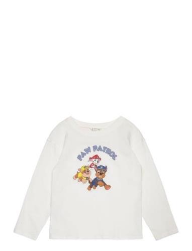 Paw Patrol Printed T-Shirt Tops T-shirts Long-sleeved T-Skjorte White ...