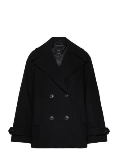 Double-Breasted Wool Coat Uldjakke Jakke Navy Mango