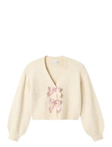 Nkfrina Knit Card Tops Knitwear Cardigans Cream Name It