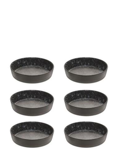 Raw Nordic Black - Soup Plate D19,4 X H4,5 Cm 6 Pcs Home Tableware Pla...