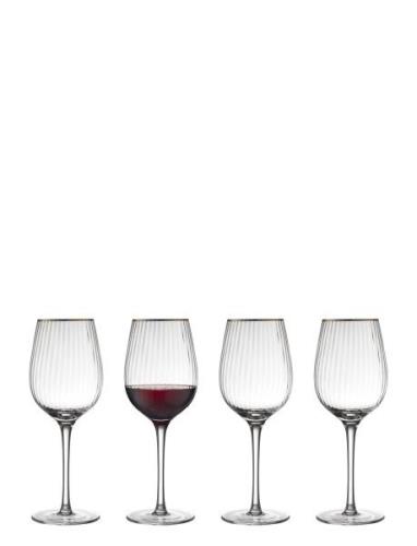 Rødvinsglas Palermo Gold 40 Cl 4 Stk. Home Tableware Glass Wine Glass ...