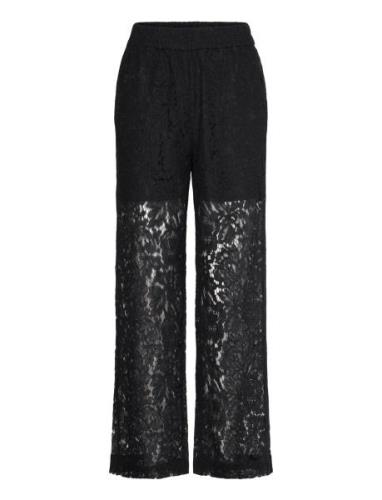 Slhanni Eureka Pants Bottoms Trousers Straight Leg Black Soaked In Lux...