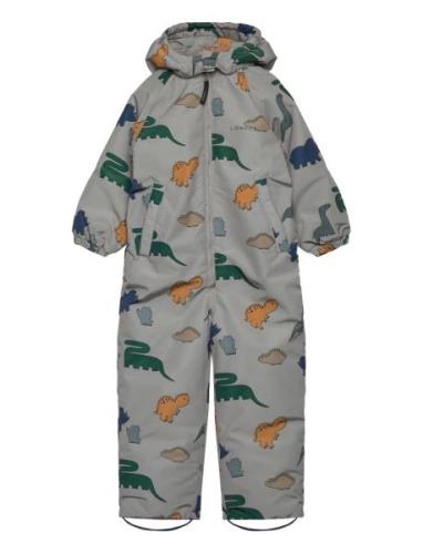 Isa Snowsuit Outerwear Coveralls Snow-ski Coveralls & Sets Grey Liewoo...