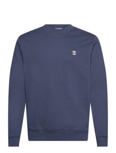 Sdnooam Tops Sweatshirts & Hoodies Sweatshirts Navy Solid