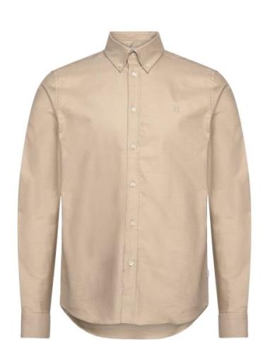 Konrad Oxford Shirt - Seasonal Tops Shirts Casual Beige Les Deux