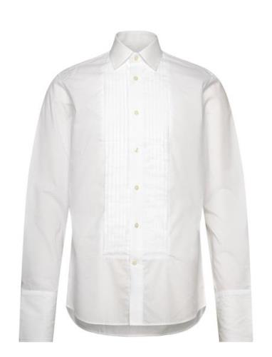 Slhslim-Anton Bib Shirts Ls Classic Tops Shirts Business White Selecte...