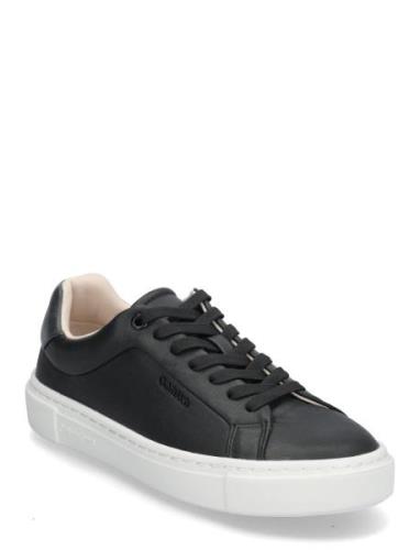 Cupsole Lace Up W/Ml - Lth Low-top Sneakers Black Calvin Klein