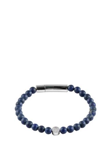 Beads/Buckle Bracelet 6Mm Armbånd Smykker Blue Edd.