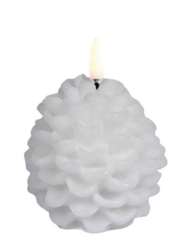 Led Candle Pine C , Nordic White, Smooth, 7X7 Cm Home Decoration Candl...