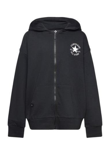 Zh-Full Zip Hoody Sport Sweatshirts & Hoodies Hoodies Black Converse