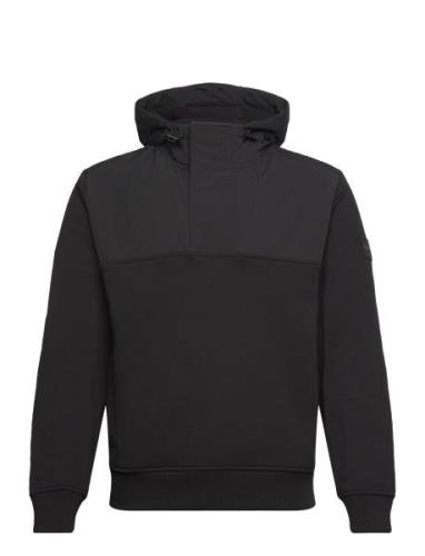 Zetwillnylon2 Tops Sweatshirts & Hoodies Hoodies Black BOSS