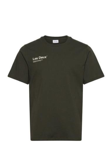 Brody T-Shirt 2.0 Tops T-Kortærmet Skjorte Khaki Green Les Deux