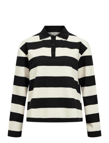 Objmillie L/S Lo Polo E Aw Fair 24 Tops T-shirts & Tops Polos Black Ob...