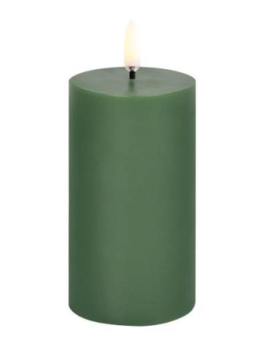 Led Pillar Candle, Olive Green. Smooth, 5,8X10,1 Cm Home Decoration Ca...