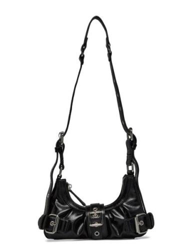 Palma Wrinkle Recycled Pu Bags Small Shoulder Bags-crossbody Bags Blac...