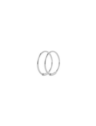 Basic Hoop  Designers Jewellery Earrings Hoops Silver Maria Black