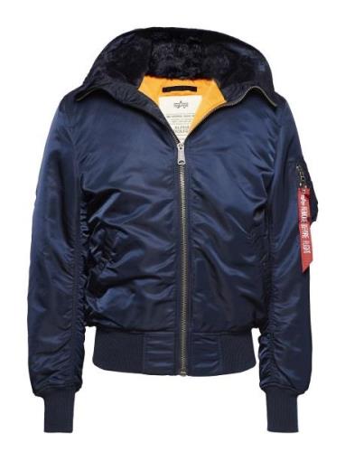 Ma-1 Hooded Designers Jackets Bomber Jackets Blue Alpha Industries