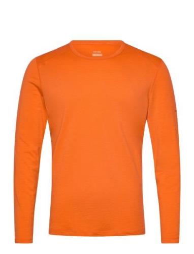 M 200 Oasis Ls Crewe Sport Base Layer Tops Orange Icebreaker