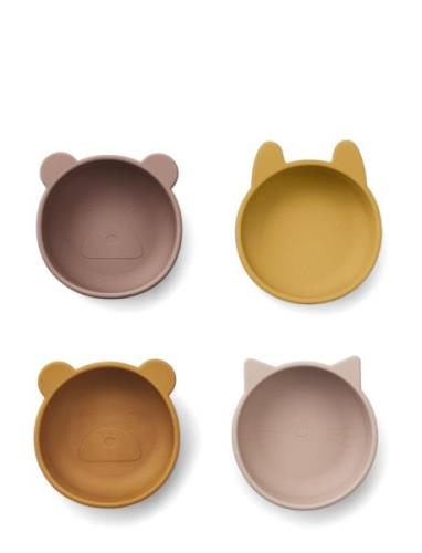 Iggy Silic Bowls 4-Pack Home Meal Time Plates & Bowls Bowls Multi/patt...