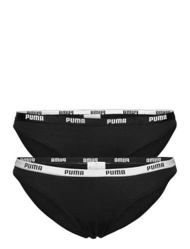 Puma Women Bikini 2P Pack Sport Panties Briefs Black PUMA