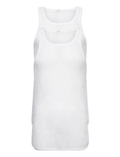 Brynje Grovmasket Singlet 2-Pa Tops T-shirts Sleeveless White Resteröd...