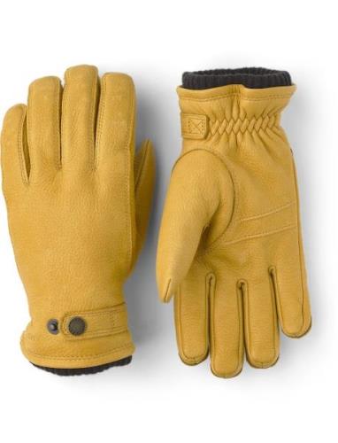 Utsjö Black Accessories Gloves Finger Gloves Yellow Hestra