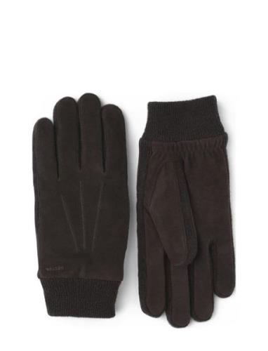 Geoffrey Accessories Gloves Finger Gloves Brown Hestra