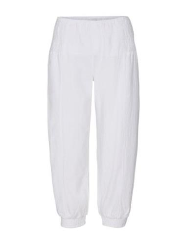 Sc-Cissie Bottoms Trousers Capri Trousers White Soyaconcept