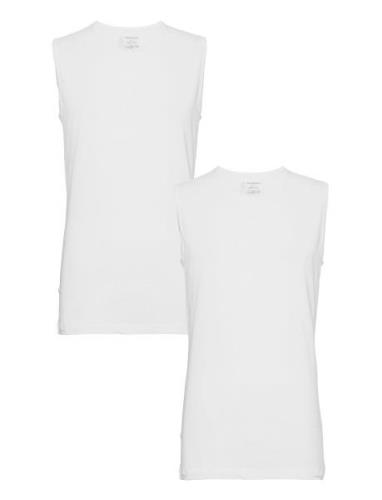 Tank Top Tops T-shirts Sleeveless White Schiesser