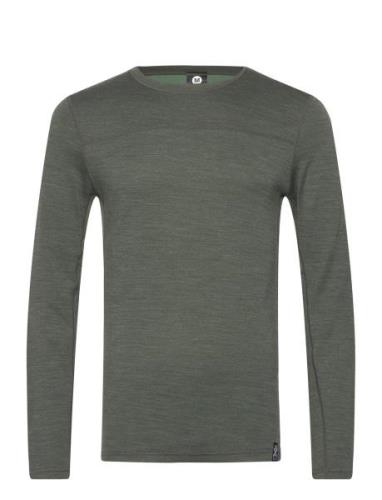 Base Crew Sport Base Layer Tops Khaki Green Bula