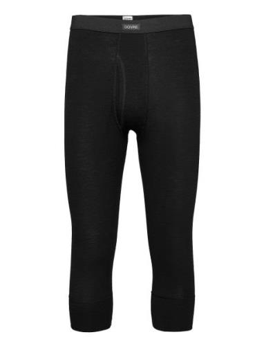 Benklæde M/ 3/4 Ben Og Gylp Bottoms Base Layer Bottoms Black Dovre