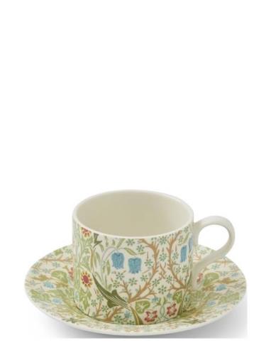 William & Morris Teacup & Saucer – Blackthorn 0.28L Home Tableware Cup...