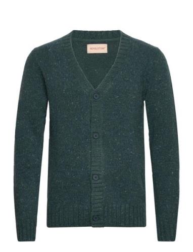 Knit Cardigan Tops Knitwear Cardigans Green Revolution