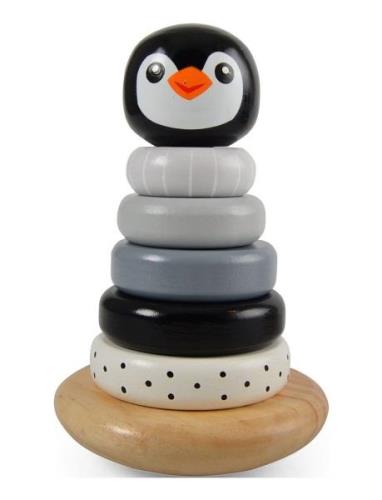 Penguin Stacking Tower, Black Toys Baby Toys Educational Toys Stackabl...