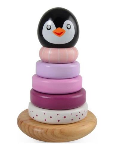 Penguin Stacking Tower, Pink Toys Baby Toys Educational Toys Stackable...