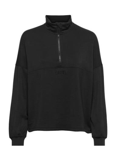 Black Comfy Half Zip Tops Sweatshirts & Hoodies Sweatshirts Black Aim´...