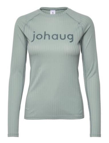 Rib Tech Long Sleeve Sport Base Layer Tops Green Johaug