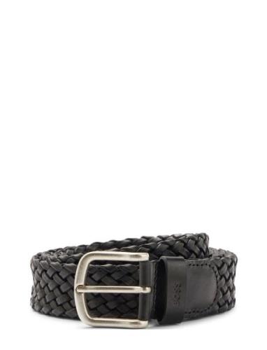 Sash-Wn2_Sz35 Accessories Belts Braided Belt Black BOSS