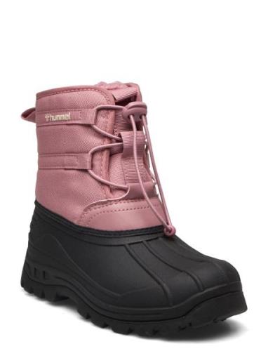 Icicle Low Jr Sport Winter Boots Winter Boots W. Laces Pink Hummel