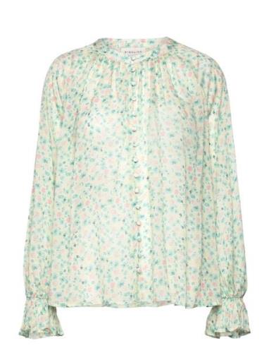 Celine Blouse Designers Blouses Long-sleeved Green Malina