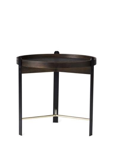 Compose Smoked Oak Home Furniture Tables Side Tables & Small Tables Bl...